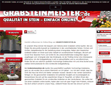 Tablet Screenshot of grabsteinmeister.de